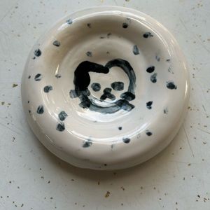 Ceramic cat bowl